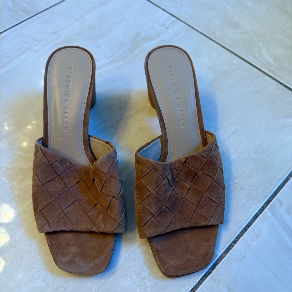 Veronica beard brown suede mule size 7.5